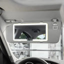Car Sun Visor Mirror - Hd Led Rechargeable Light