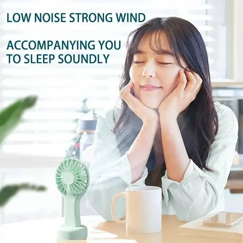 Creative Mini Handheld USB Charging Fan 3 Speed Portable - OurLum.com