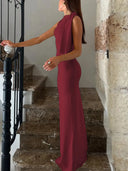 Slim Fit Maxi Dress For Summer Parties