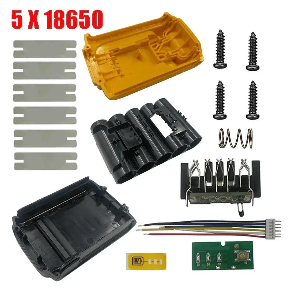DCB200 Li Ion Battery Plastic Case PCB Protection Box Shell