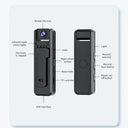 1080P HD Mini Body Cam With Infrared Night Vision Video Recorder