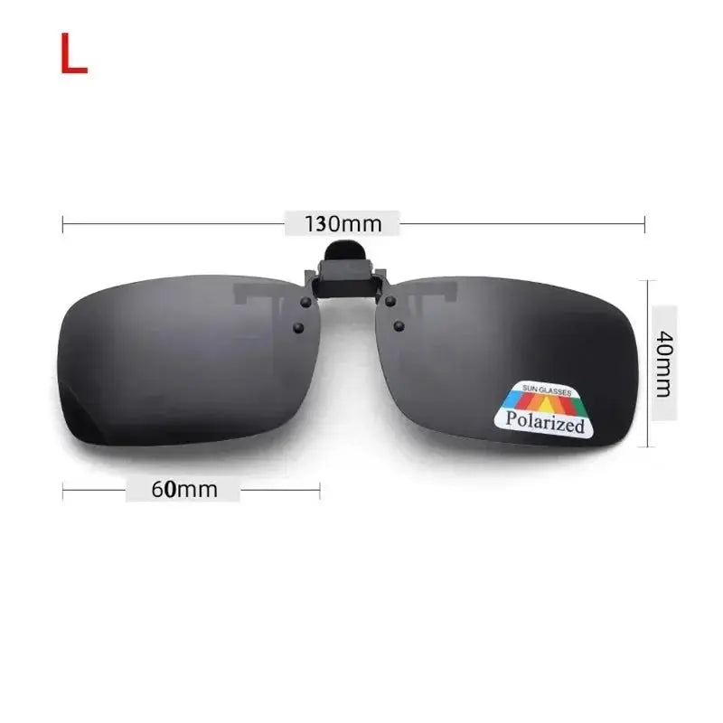 4 Color Grey Lenses Polarized Sunglasses Clip On Flip Up UV 380 Driving Fishing Night Vision Glasses Clips
