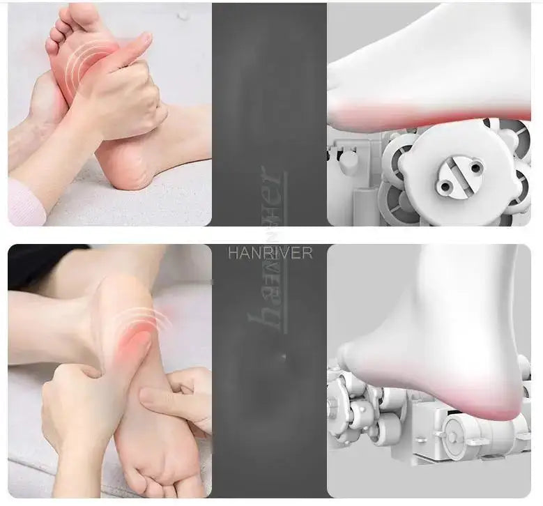 220V full-automatic foot massage machine foot massager household kneading acupoint heating foot massager multi-functional health