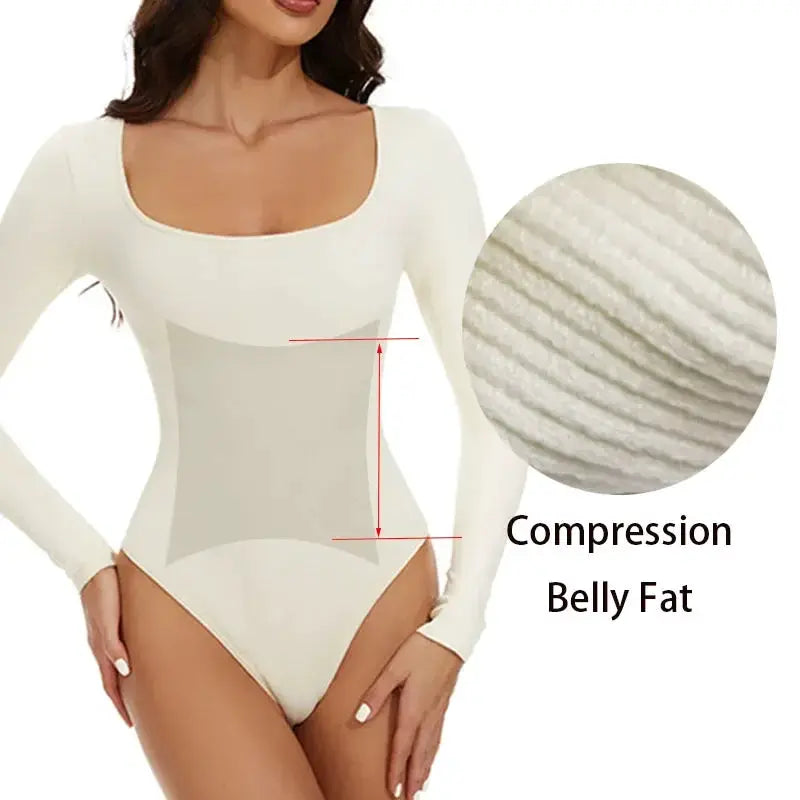 GUUDIA Womens Seamless Tummy Control Bodysuit Open Crotch