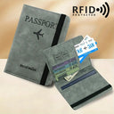 Retro Passport Holder - Rfid Secure Travel Wallet