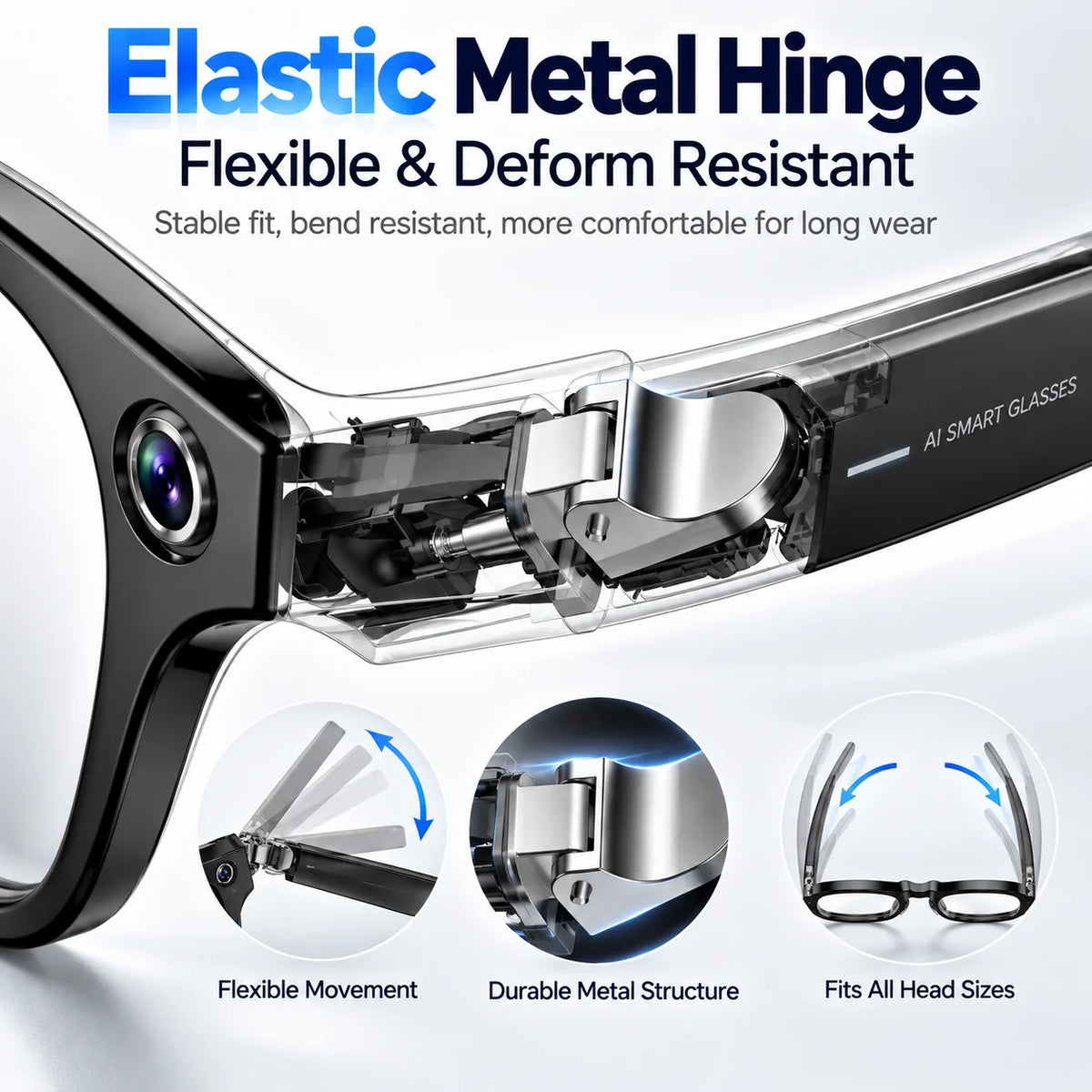 AI Smart Glasses 4K Camera