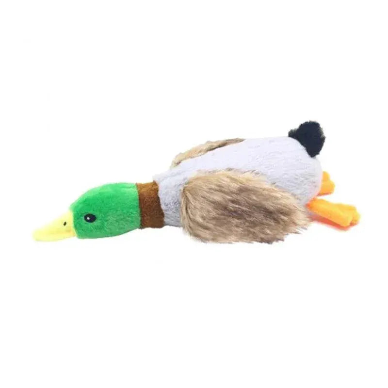 Plush Duck Squeaky Dog Toy With Cleaning Tooth Chew Rope