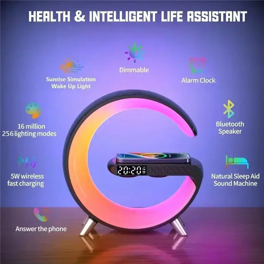 All in One Wireless Charger Stand Bluetooth Speaker - OurLum.com