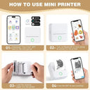 Portable Thermal Mini Printer Bluetooth 57mm Sticker Maker For DIY Photos