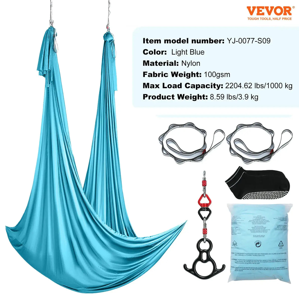 Premium Nylon Aerial Yoga Hammock — product image 10
