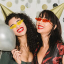 Trendy Rimless Flame Sunglasses for Women UV400 Shades