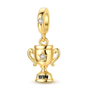Sparkling Gold Plated Camera Charm