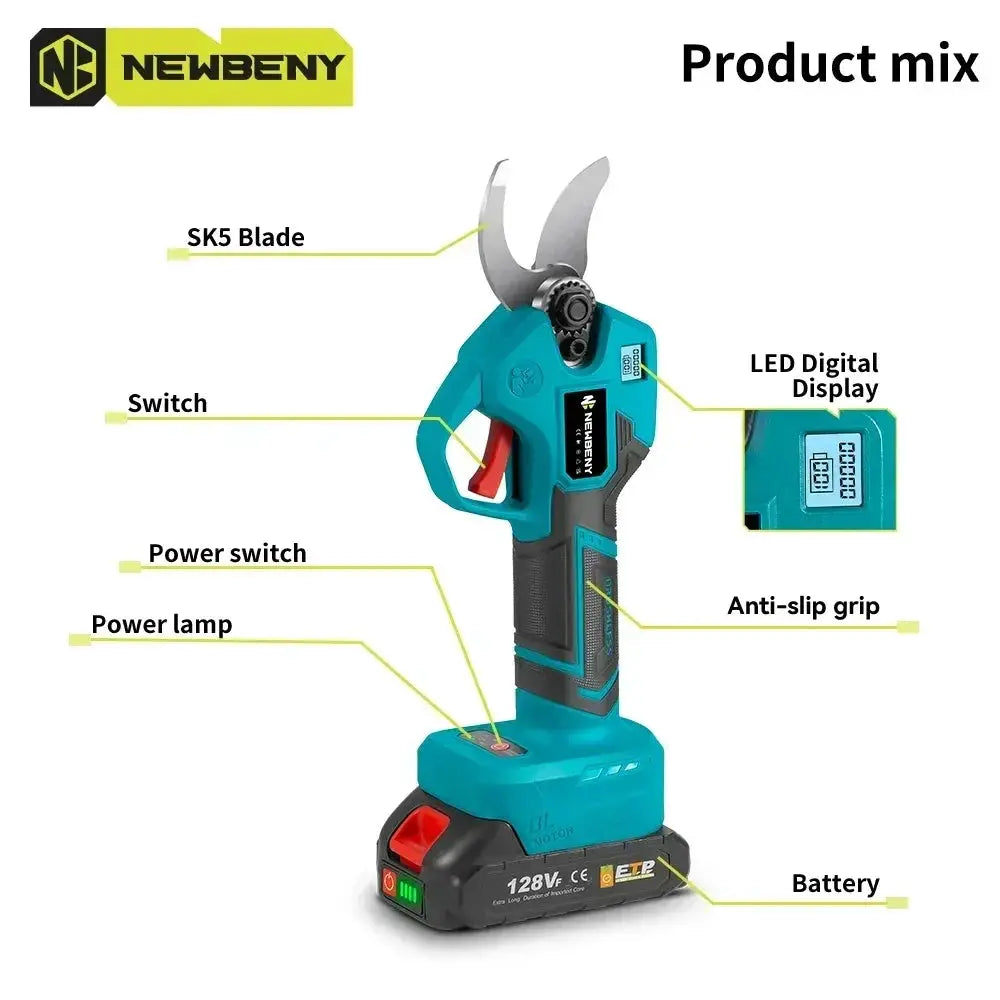 Cordless Brushless Electric Pruning Shears - OurLum.com