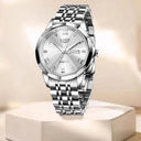 Luxury Stainless Steel Women's Quartz Watch Stylish Waterproof
