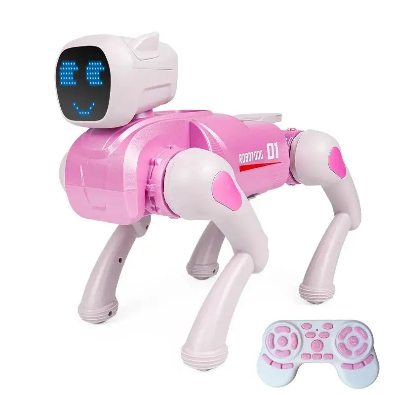 Intelligent robot dog, AI companion toy, voice commands, 20 types of action programming,singing and telling stories,child's gift