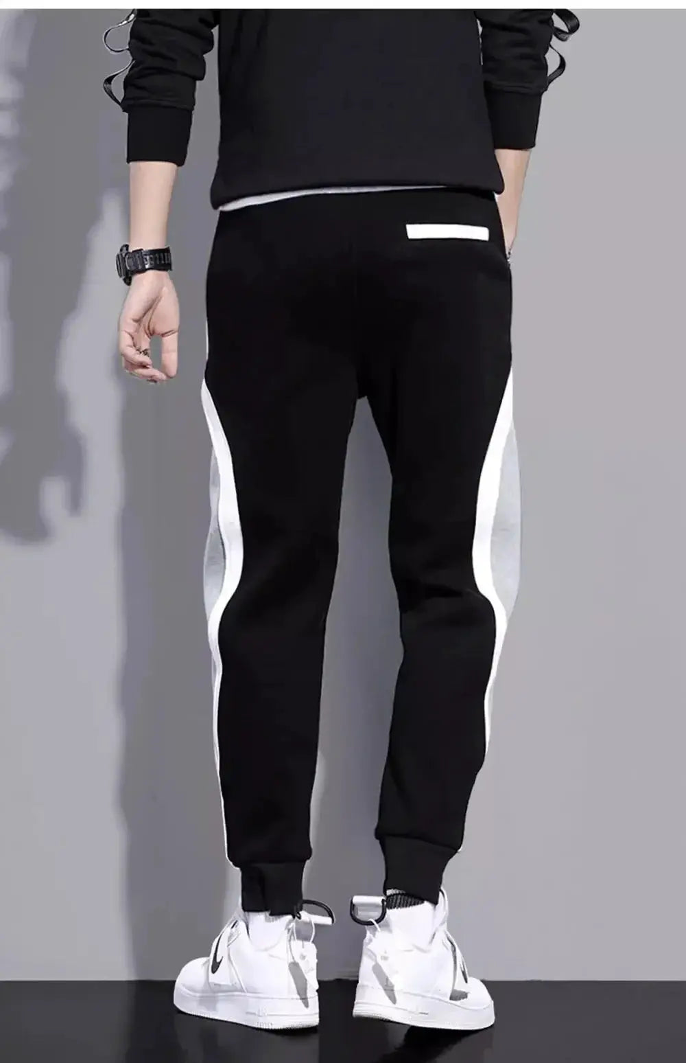 Mens Wide Loose Casual Pants Trousers Spring Autumn