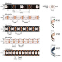WS2812B Addressable Smart RGB LED Strip With Bluetooth Controller Kit 5V Glow