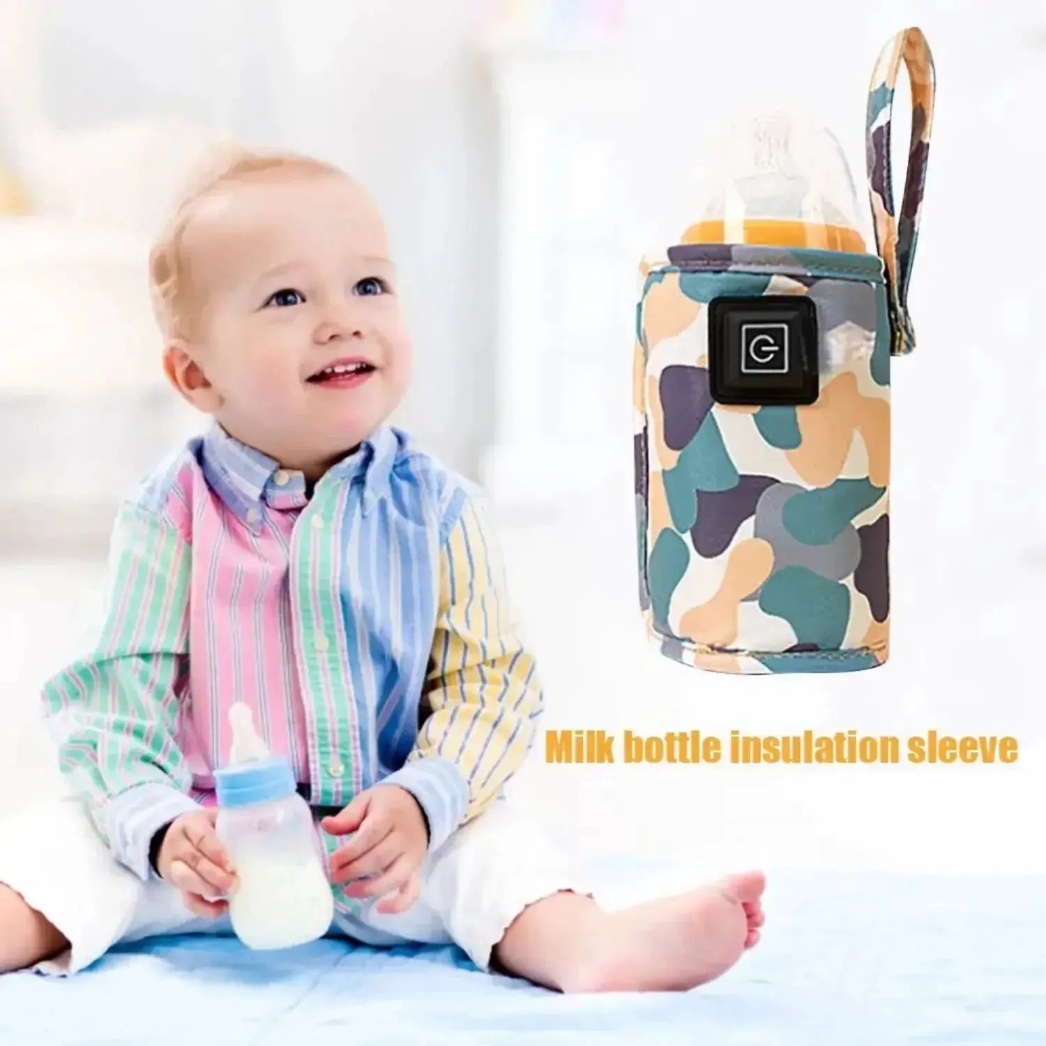 USB Milk Warmer Bottle Heater Travel Insulated Bag
