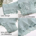 Feminine Floral Lace Panties for Sexy Comfort Underwear