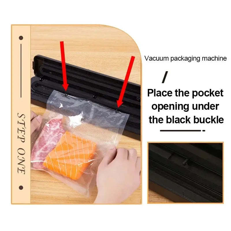 Electric Vacuum Sealer Machine For Fresh Food Storage - OurLum.com