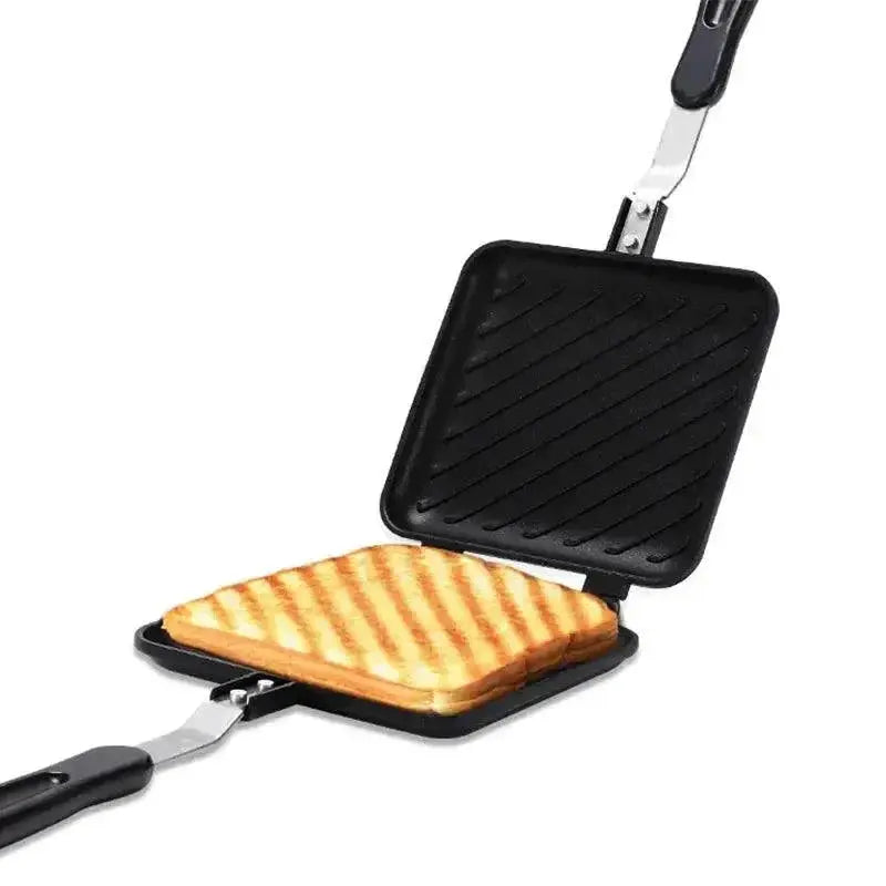 Gas Sandwich Maker And Nonstick Grill Pan For Breakfast