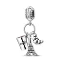 Sterling Silver Charm Bead Eiffel