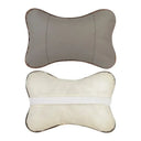 Car Neck Pillow PU Leather Headrest Both Sides 1 Pack