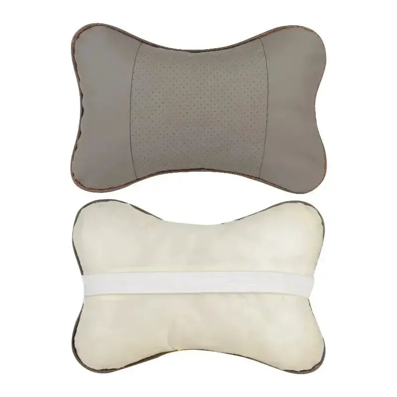 Car Neck Pillow PU Leather Headrest Both Sides 1 Pack - OurLum.com