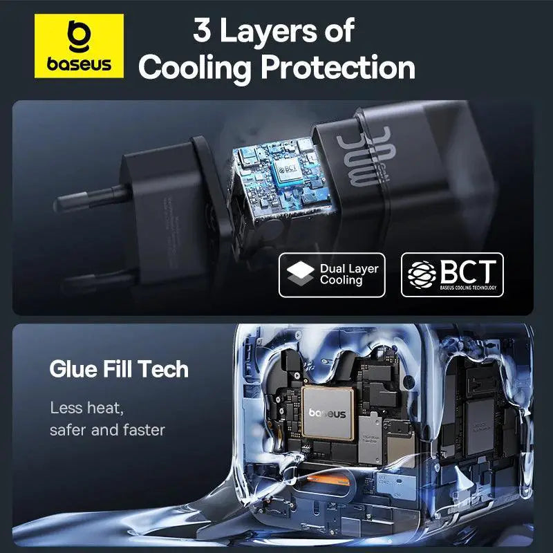 Baseus GaN Charger Turbo Charging Solution 30W Fast Charge