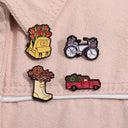 Floral Enamel Pins for Teens Add Color