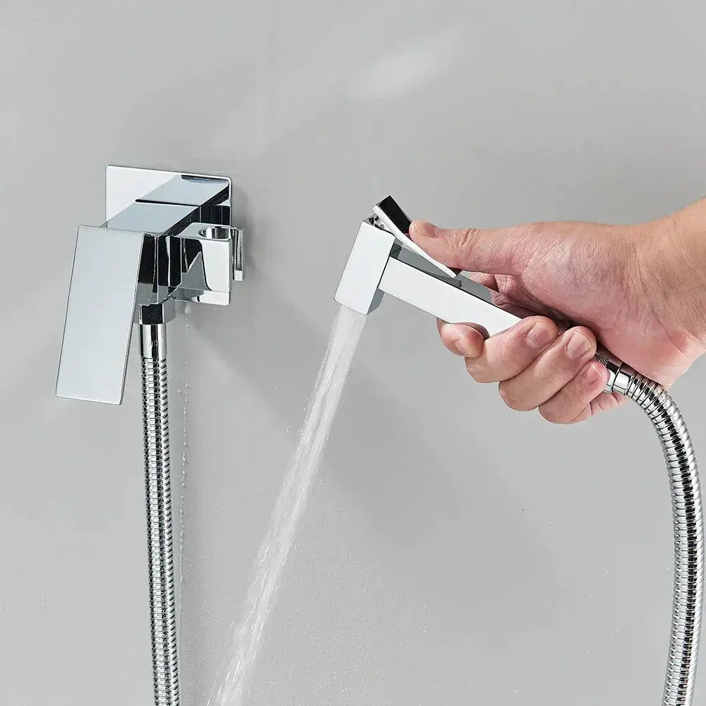 Rozin Chrome Bathroom Bidet Faucet High Pressure Mixer Crane