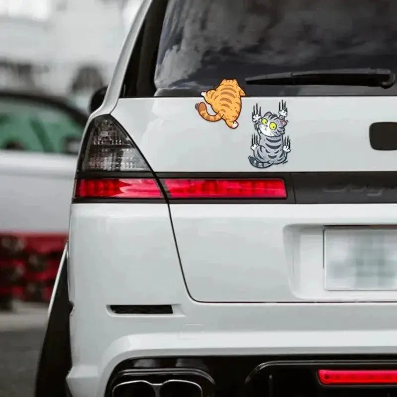 Funny Climbing Cat Car Stickers Creative Animal Decals