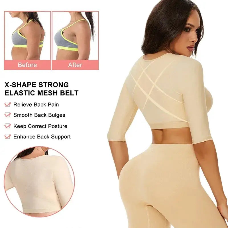 Post Surgery Recovery Womens Body Shaper With Arm Support