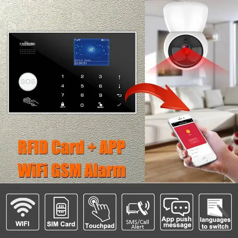 Home Security System Enhanced Protection RFID Alexa App