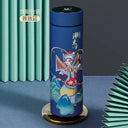 Retro Style Stainless Steel Bottle With Smart Temperature Display Leak Proof