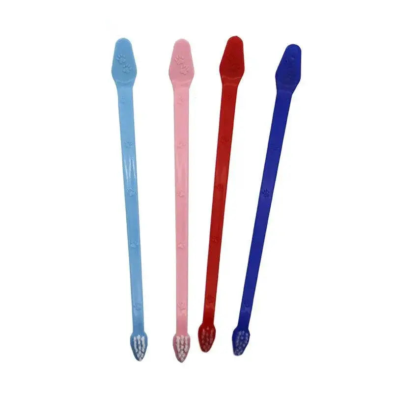 Pet Dental Care Set Double Headed Toothbrush For Dogs Cats