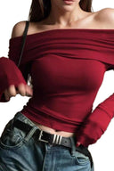 Off Shoulder Top for Women Chic Comfort