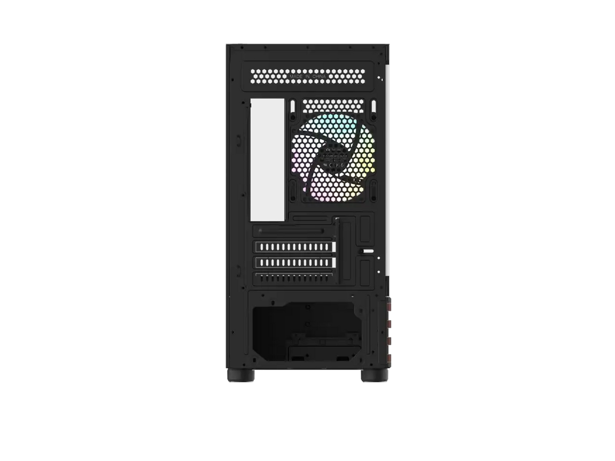 Thermaltake View 170 WS ARGB; Micro Chassis; Bottom Wood Trim; 3x120mm ARGB Lite Fans Included; 280mm Radiator Support; 340mm GPU Clearance; 180mm Max PSU Length; 160mm Air Cooler Max Height; mATX/mITX; Black; CA-1Z4-00M1WN-W