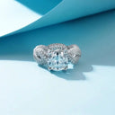 Carat Moissanite Silver Ring