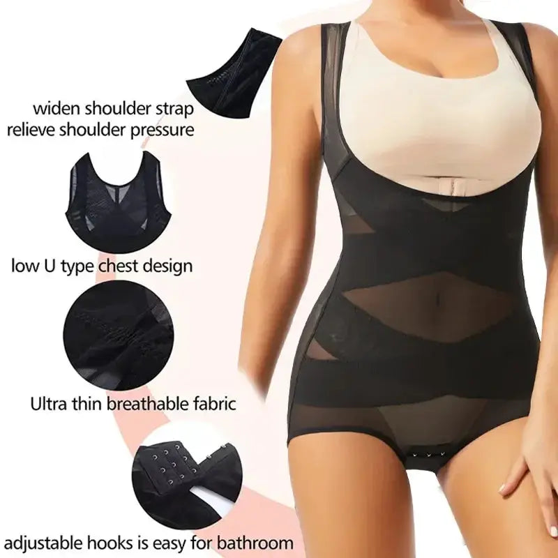 Seamless Womens Bodysuit Shaper Tummy Control And Butt Lift