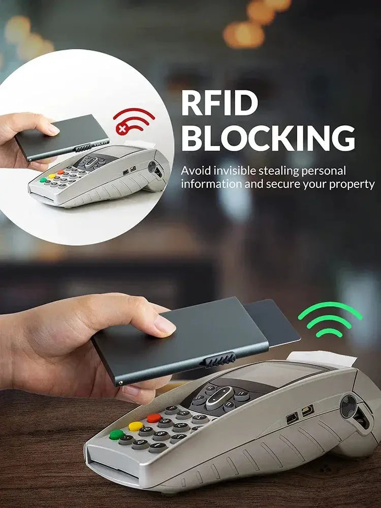 Card Holder Wallet Minimalist Slim RFID Blocking Wallet