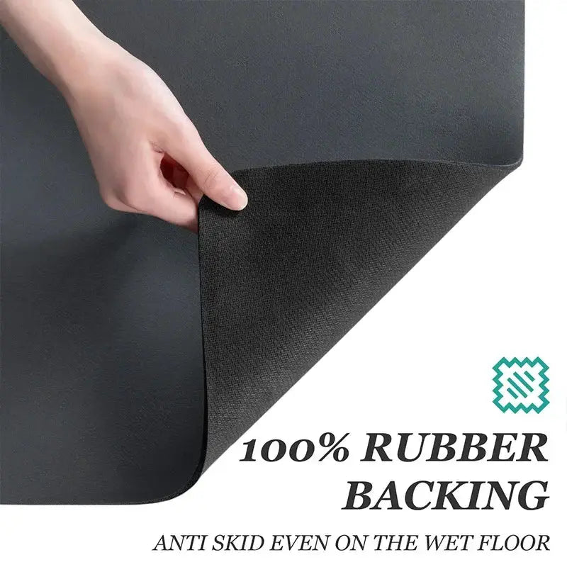 Large Antiskid Kitchen Mat Absorbent Draining Diatom Mud