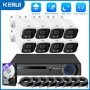 KERUI POE NVR Kit HD Waterproof Surveillance Camera System with