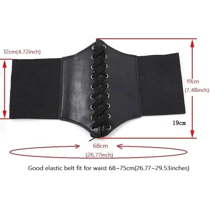 Gothic Black Waist Cincher Corset For Women Shapewear