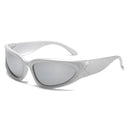 Trendy Unisex Oval Punk Sunglasses for Y2K Fashion Style
