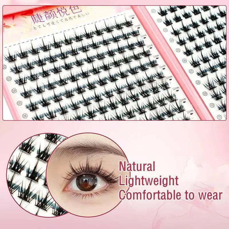 Professional 32 Rows Synthetic Eyelash Extension Clusters