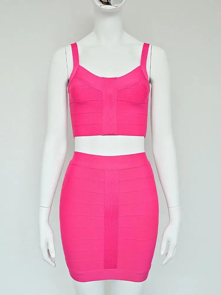 BEAUKEY Bustier Skirt Outfit Set