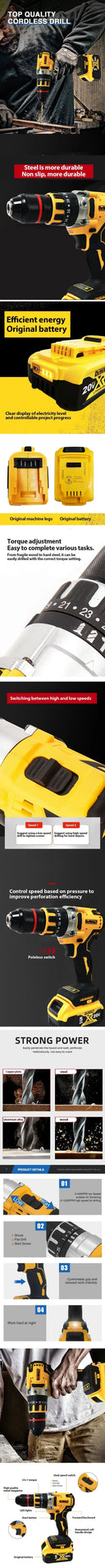 DCD791 18V Cordless Drill Driver Brushless Power Tool