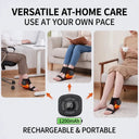 Ankle Foot Air Massager 3 Modes 5 Levels Wrap Cordless 1200mAh Vibrating Warming Sleeve Support Rechargeable Compress Joint Cuff