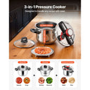 SucceBuy Qt Pressure Cooker Stainless Steel Pressures Canner